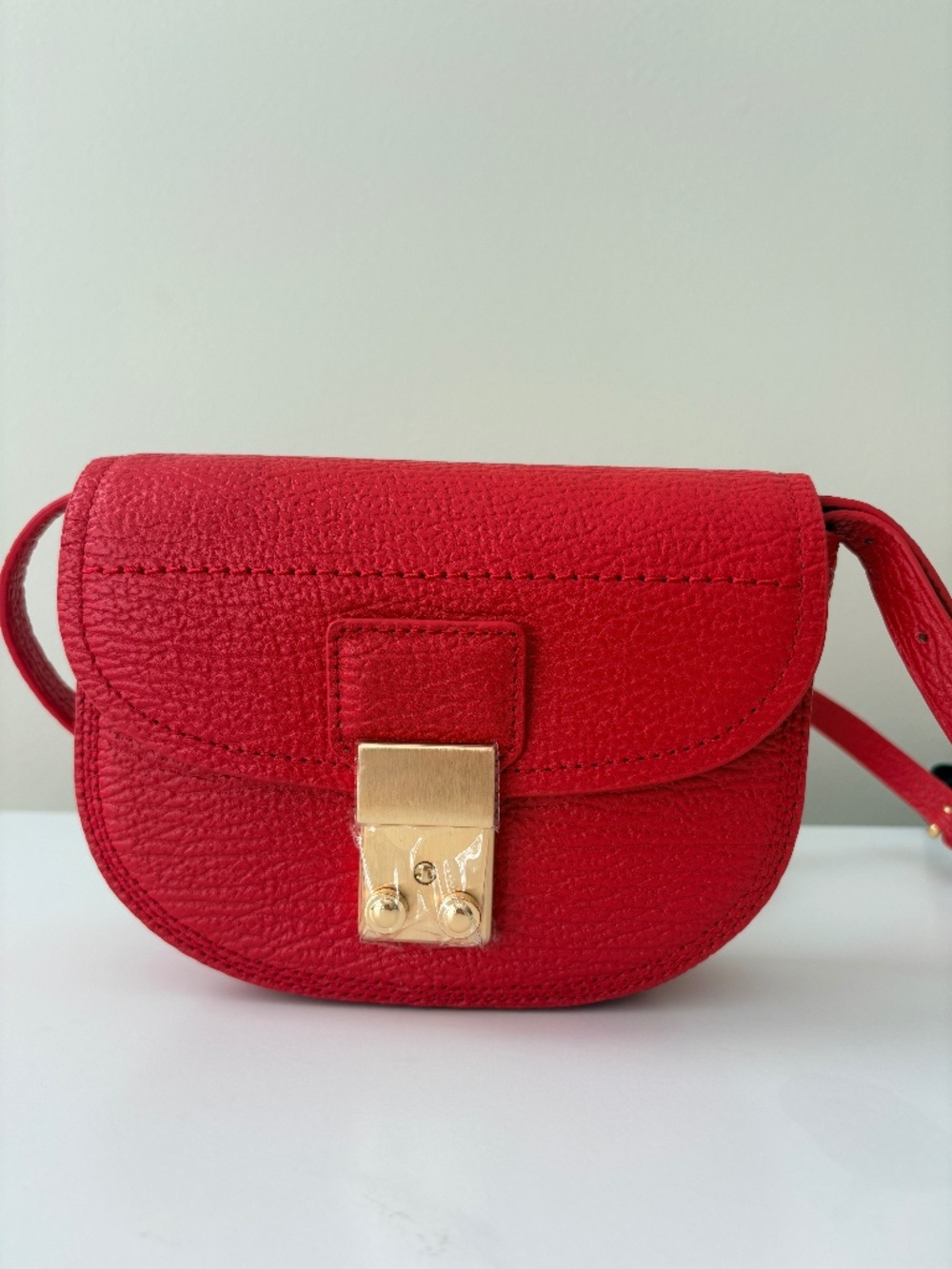 NWT 3.1 Phillip Lim Red Pashli Mini Saddle Crossbody Belt Bag